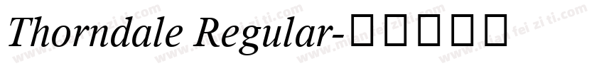 Thorndale Regular字体转换